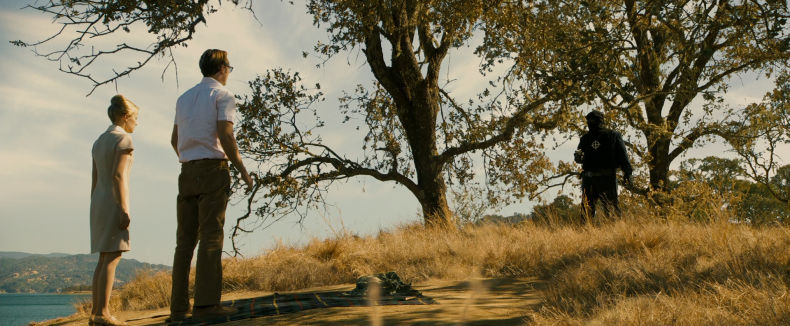 Trees delivered by helicopters: the murder scene. ZODIAC, David Fincher, USA 2007